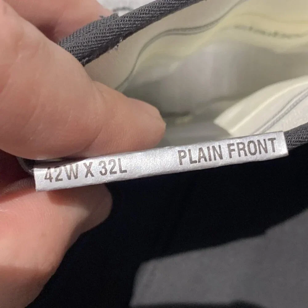 Claiborne Dress pants 42 x 32 Plain front charcoal gray NWT - Picture 3 of 7